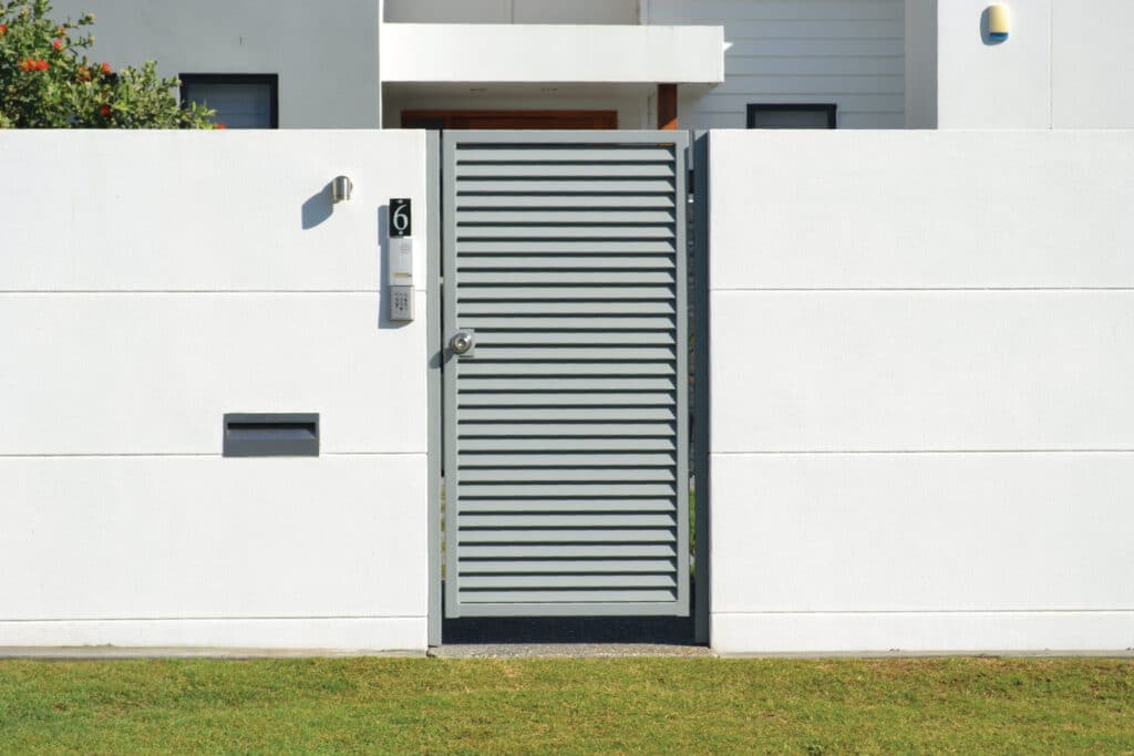 pedestrian gate installation