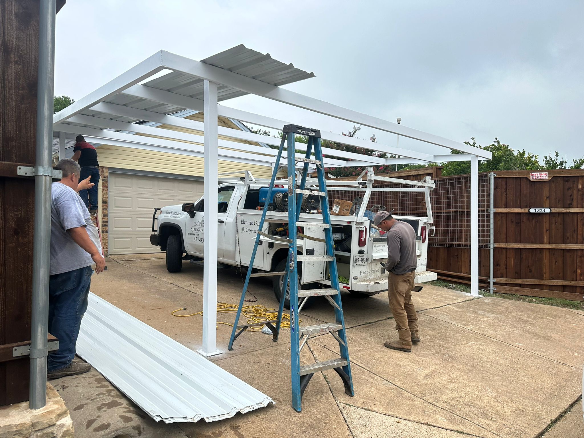 custom carport Installation in Dallas